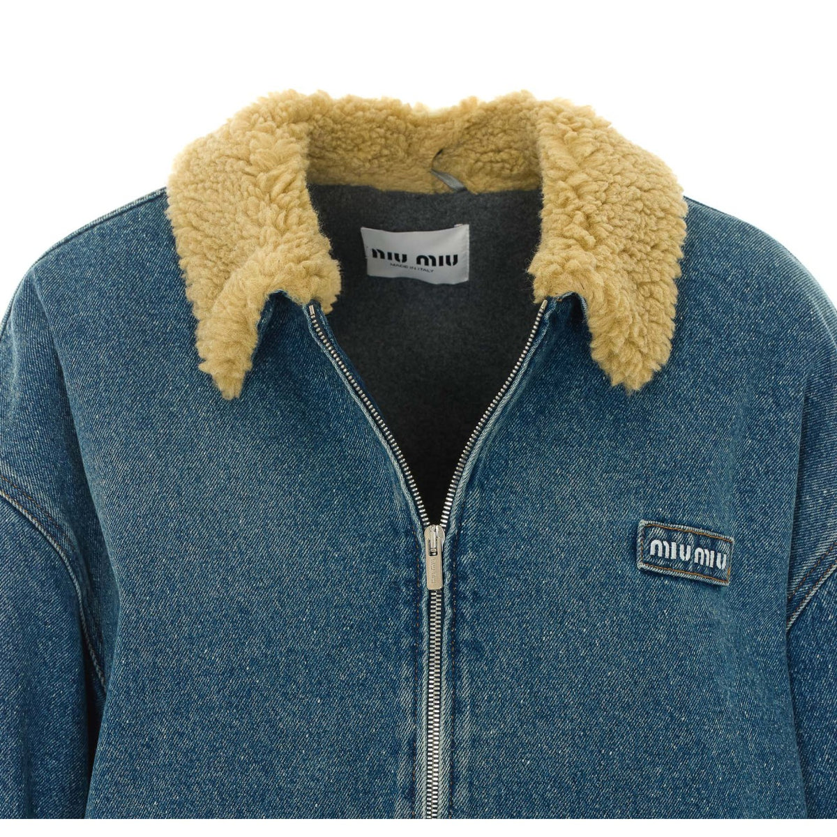 Miu Miu Women Denim Logo Blosuon