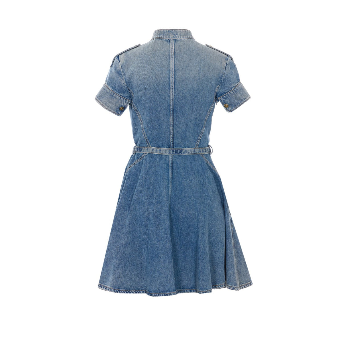 Mcqueen Women Denim Mini Dress