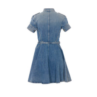 Mcqueen Women Denim Mini Dress