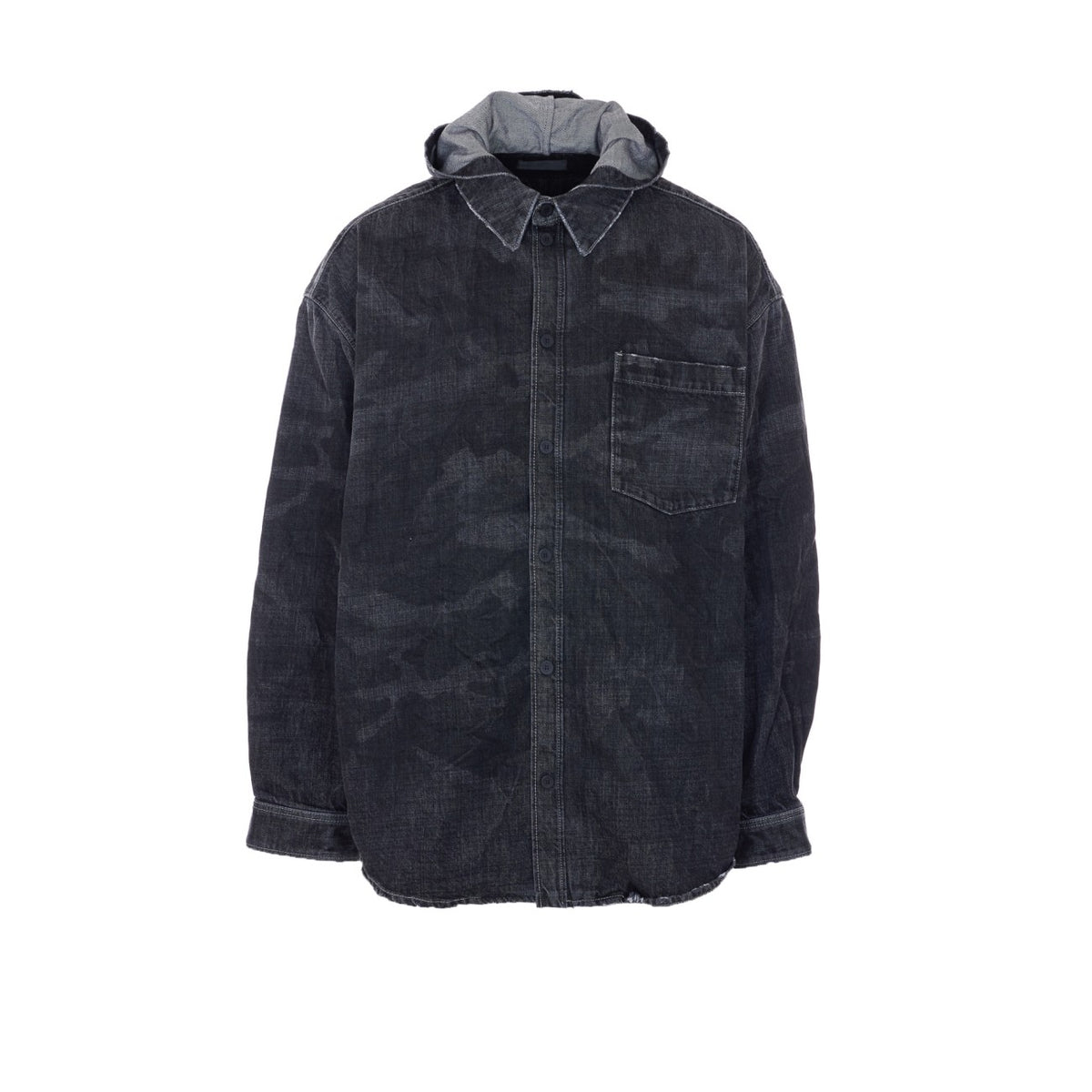 Balenciaga Balenciaga Men Denim Shirt Parka
