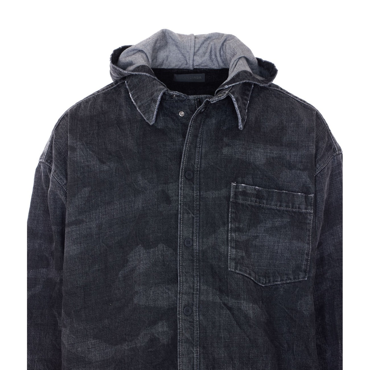 Balenciaga Balenciaga Men Denim Shirt Parka
