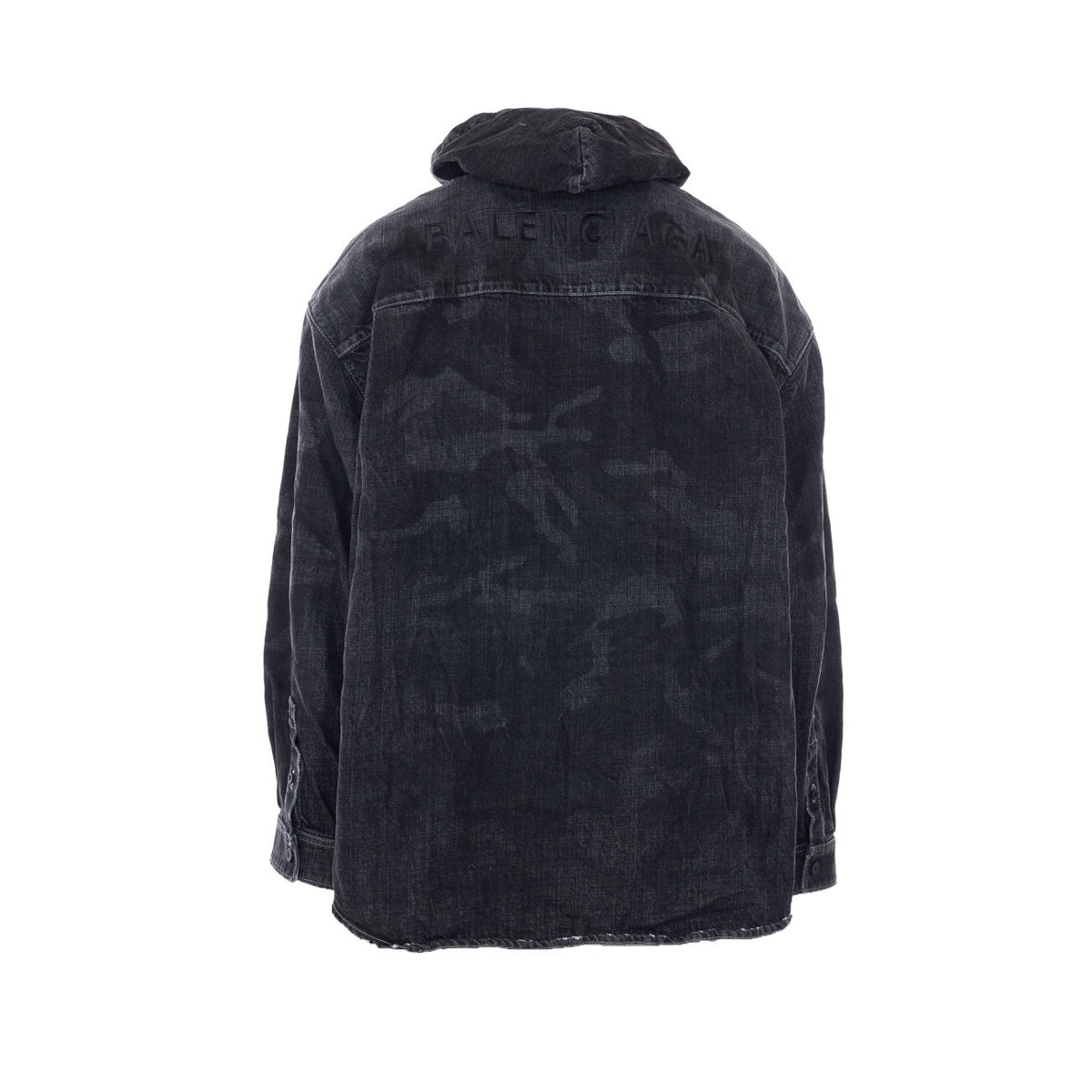 Balenciaga Balenciaga Men Denim Shirt Parka