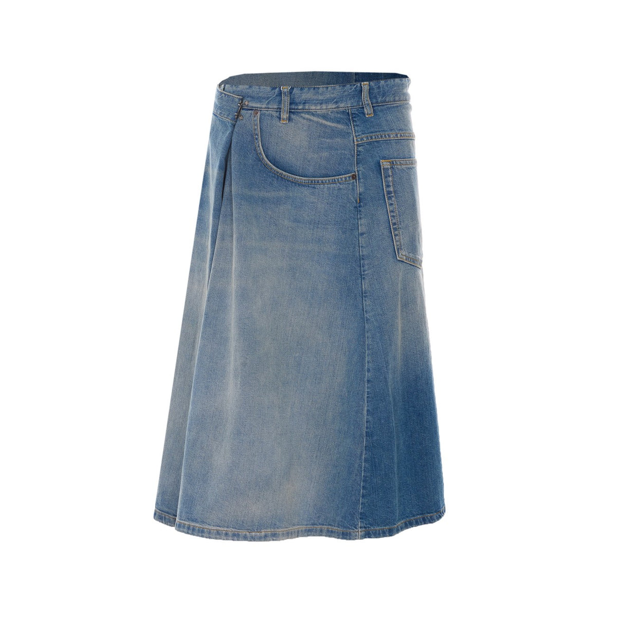 Maison Margiela Maison Margiela Women Denim Wallet Midi Skirt