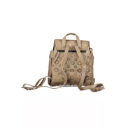 Desigual Chic Brown Backpack with Contrast Women's Details