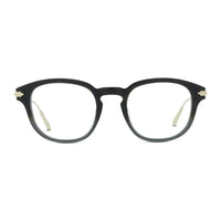 Dior Eyeglasses Round Full Rim, Havana/Grey Gradient/Gold Frame and Clear Demo Lens Lens DIORBLACKSUITOR2I2200