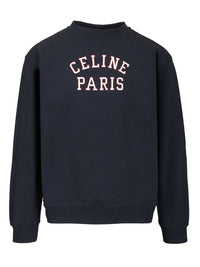 Celine Celine Men Crewneck Cotton Sweatshirt