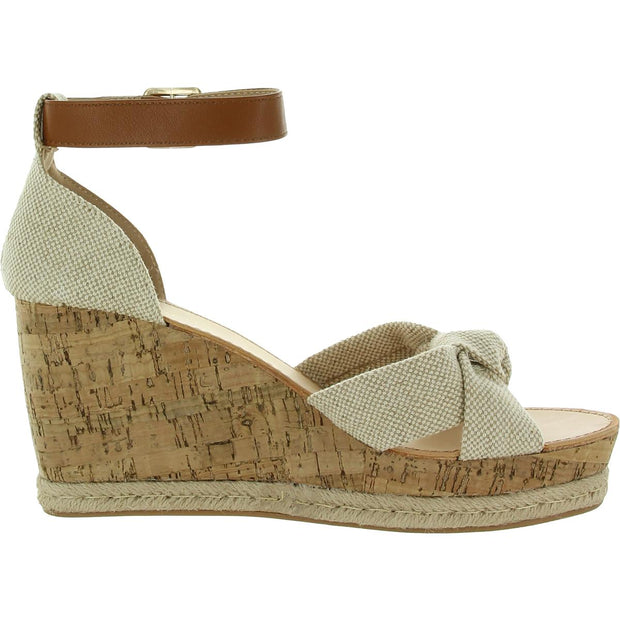 Colette Womens Open Toe Ankle Strap Wedge Heels