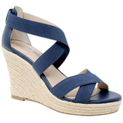 Lotto Womens Faux Leather Strappy Espadrilles