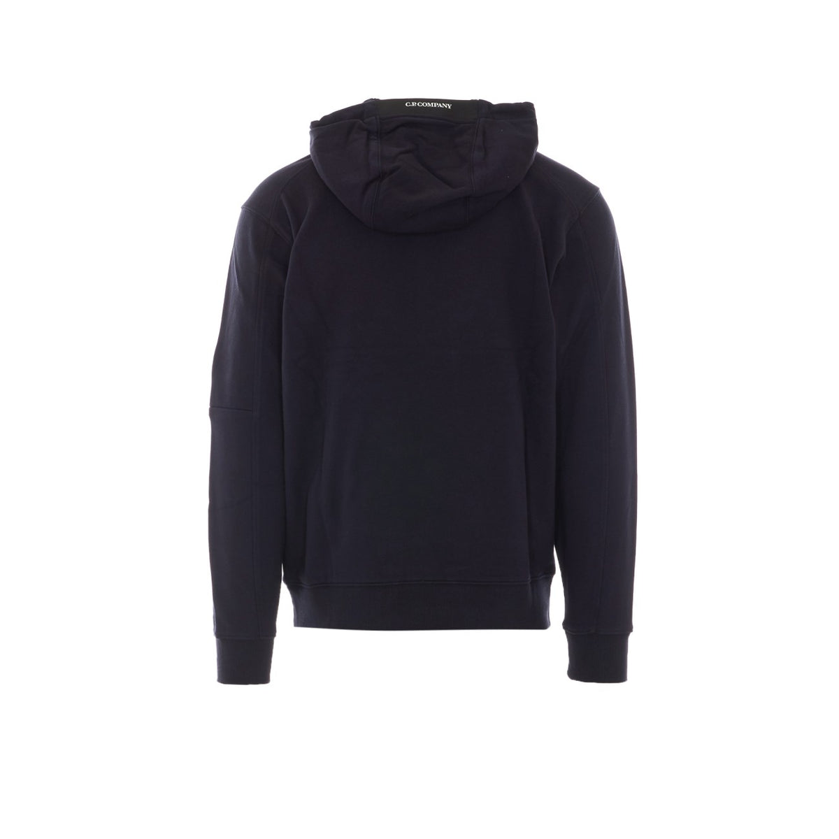 C.P. Company Men Diagonal Raised Fleece Lens Logo Hoodie
