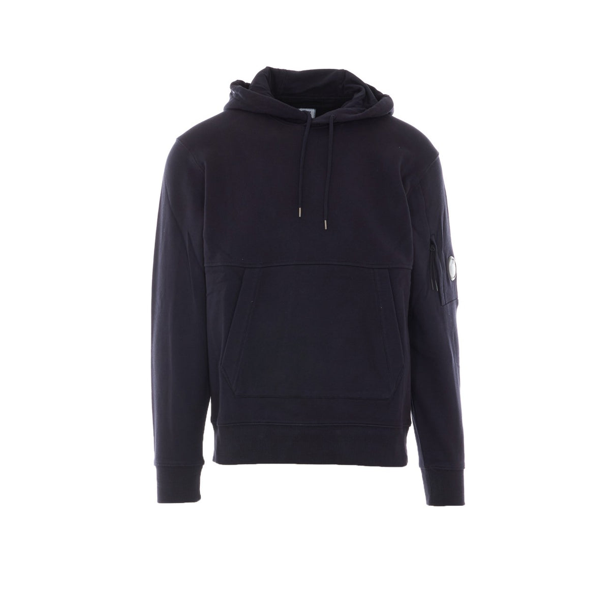 C.P. Company Men Diagonal Raised Fleece Lens Logo Hoodie