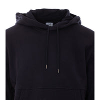C.P. Company Men Diagonal Raised Fleece Lens Logo Hoodie