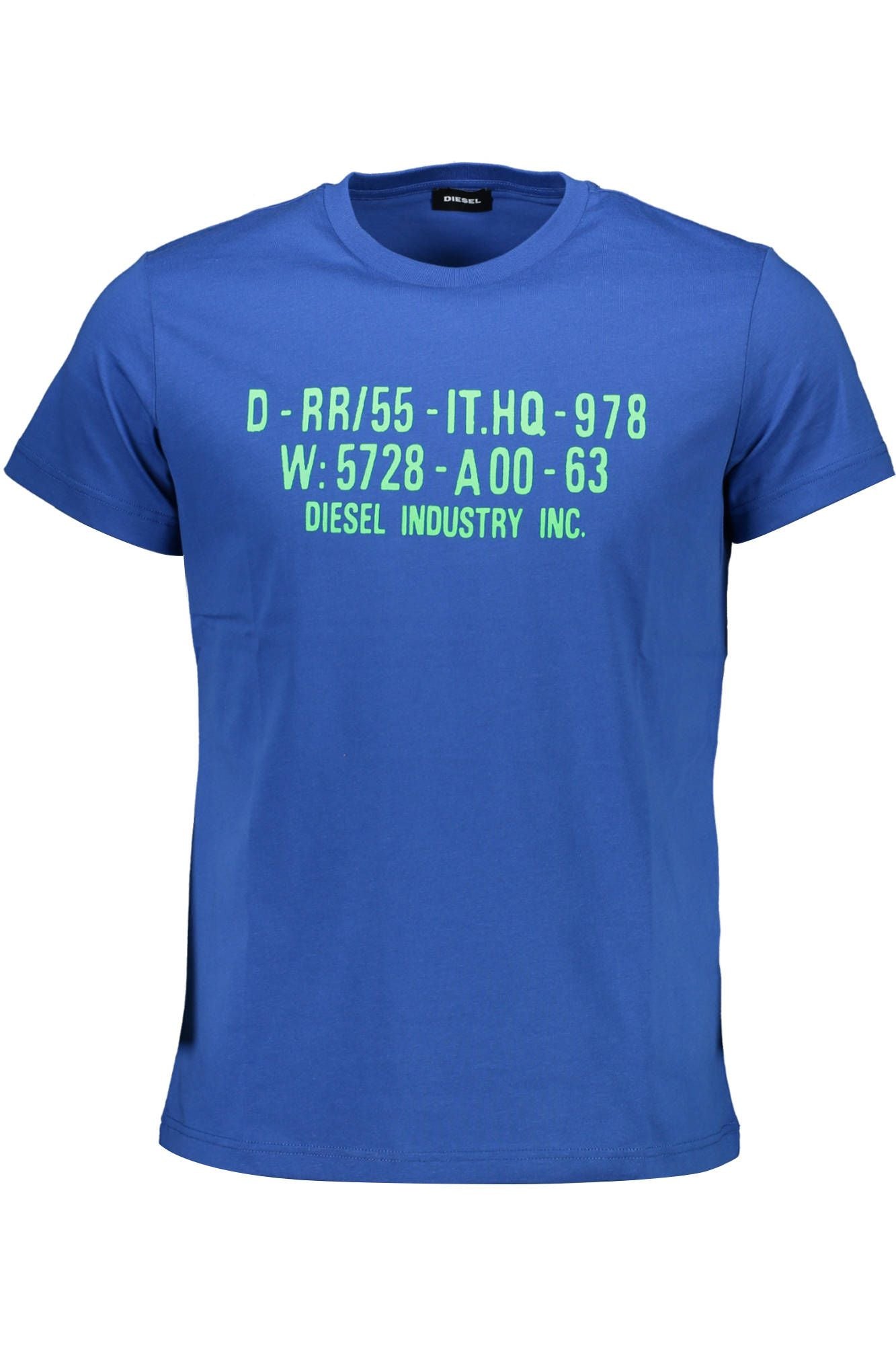 Diesel Blue Cotton Men Men's T-Shirt Blue