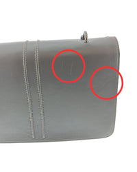 Defective Pierre Cardin Grey Leather Small Structured Shoulder Bag