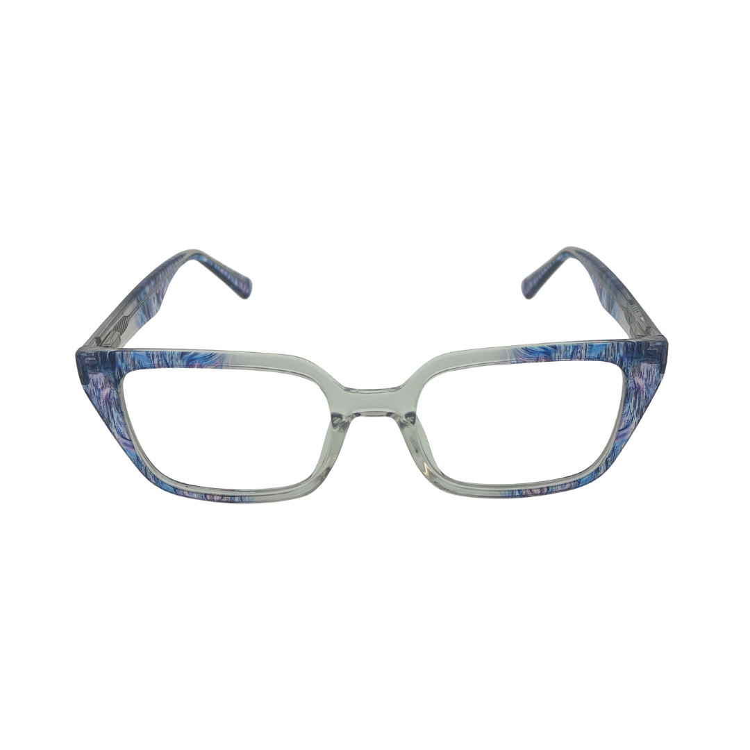 Success Blue Modified Rectangle SK2725 RAPS 424 Eyeglasses