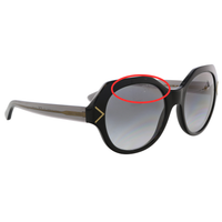 Tory Burch Tory Burch Black Round TY7116 1717T3 Sunglasses