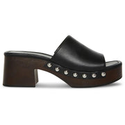 Hilly Womens Faux Leather Studded Platform Sandals