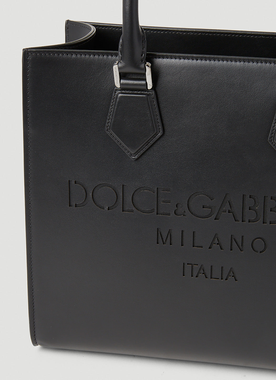 Dolce & Gabbana Men Debossed Logo Tote Bag