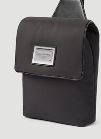 Dolce & Gabbana Men Logo Plaque Nylon Belt Bag