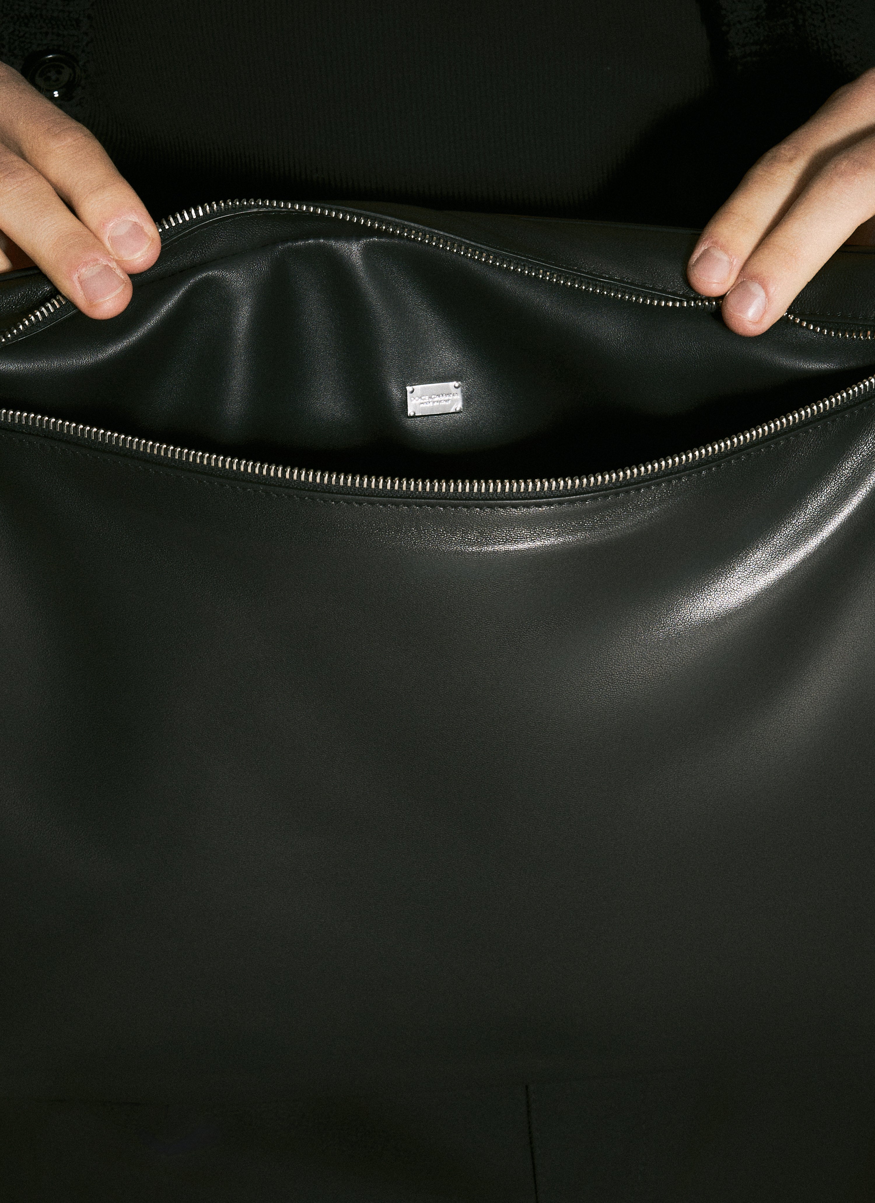Dolce & Gabbana Men Nappa Leather Handbag