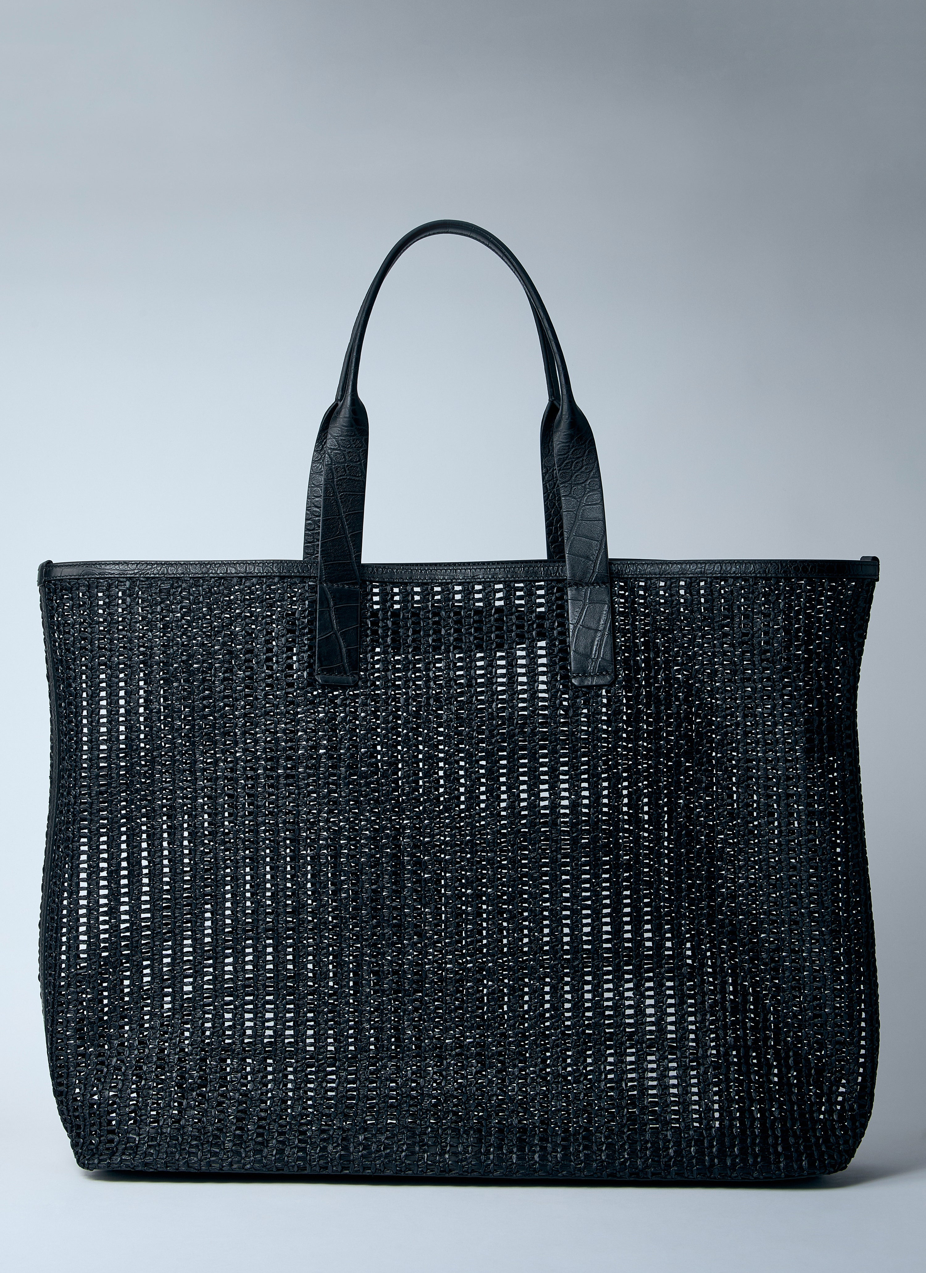 Dolce & Gabbana Men Woven Mesh Tote Bag