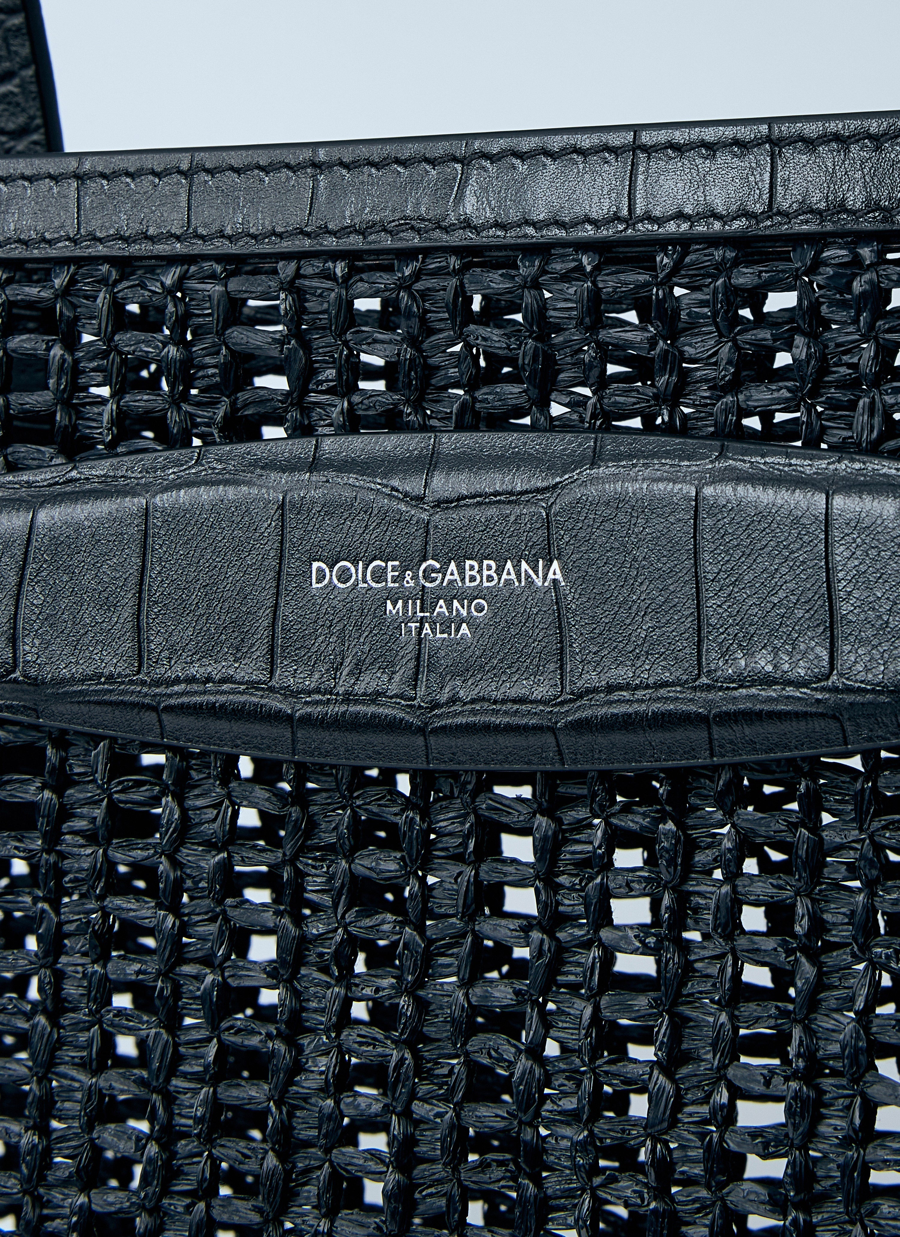 Dolce & Gabbana Men Woven Mesh Tote Bag