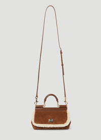 Dolce & Gabbana Women Sicily Suede Small Handbag