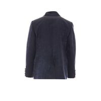 Valentino Garavani Men Double Breasted Jacket With Fringed Scarf