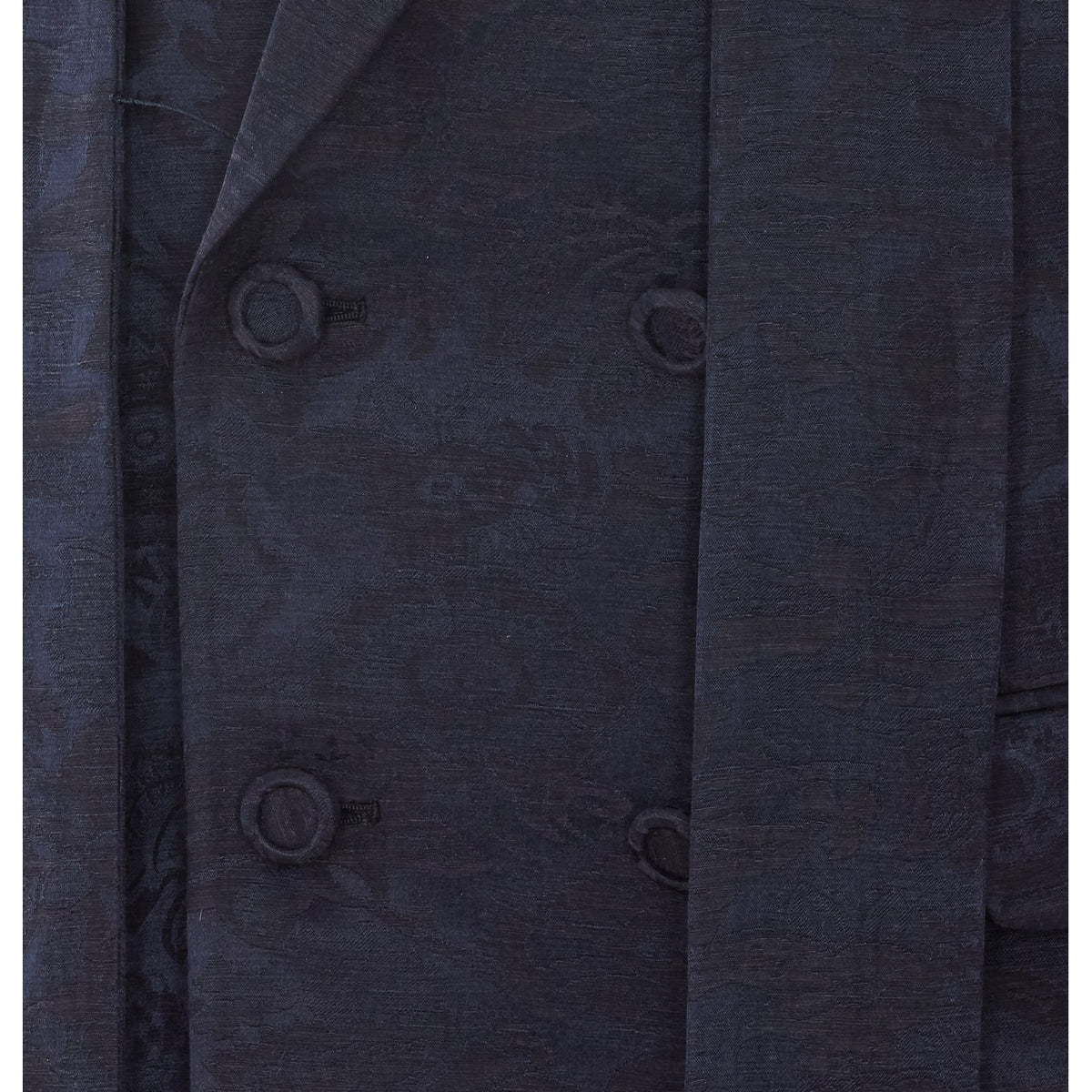 Valentino Garavani Men Double Breasted Jacket With Fringed Scarf