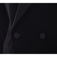 Saint Laurent Women Double-Breasted Tuxedo Grain De Poudre Jacket