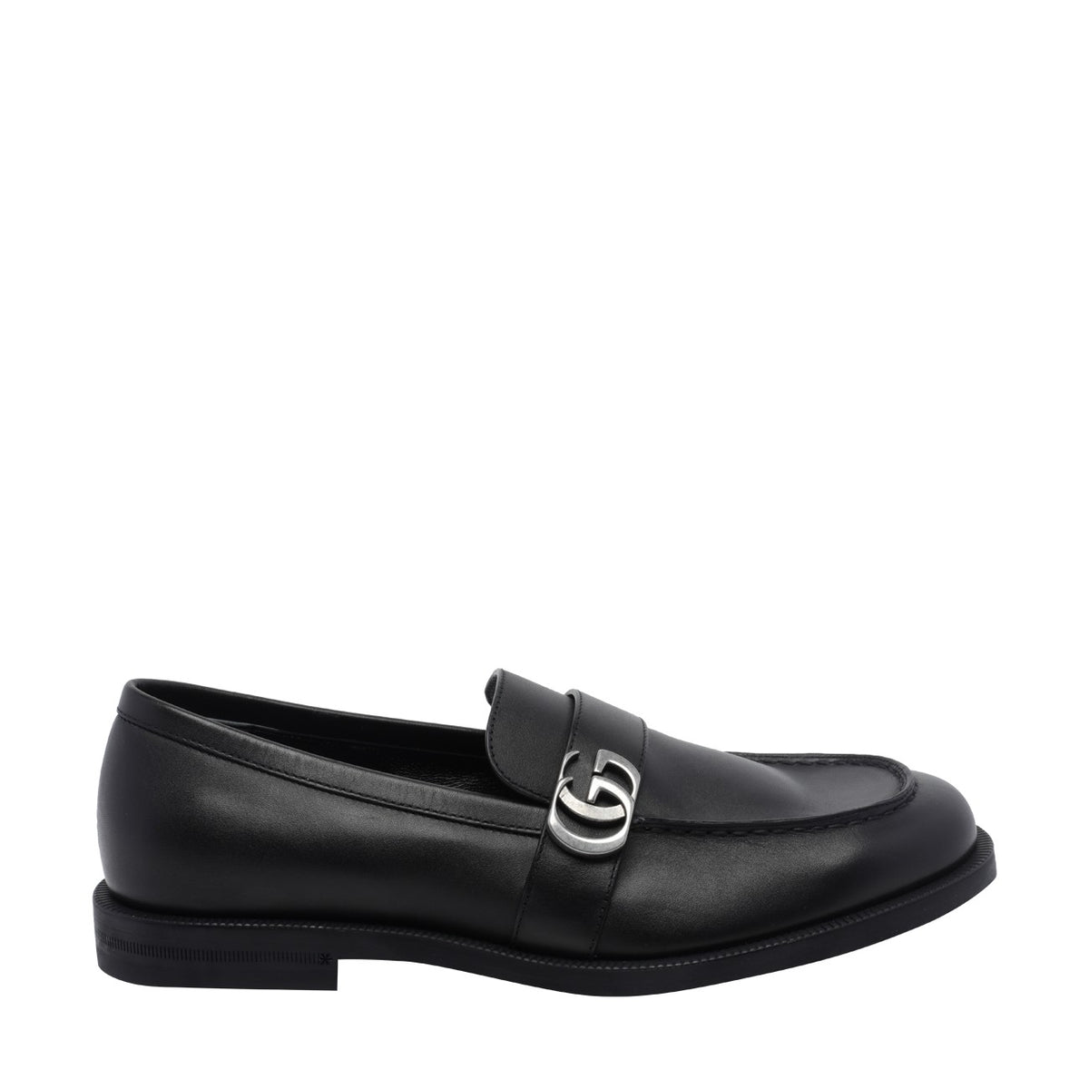 Gucci Men Double Gg Logo Loafers