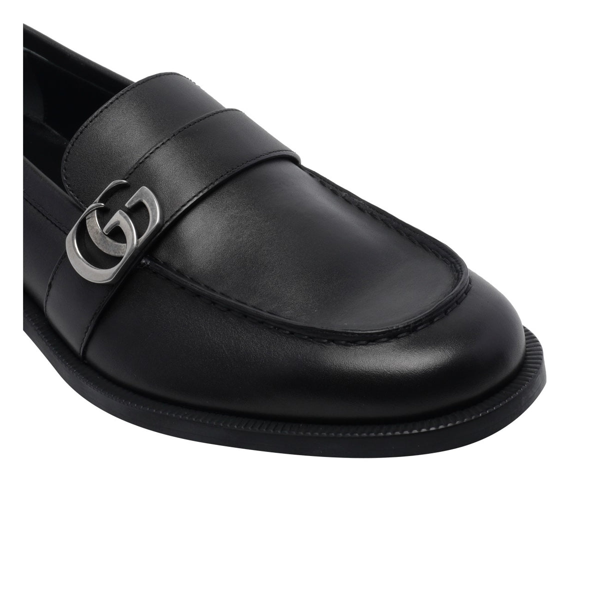 Gucci Men Double Gg Logo Loafers