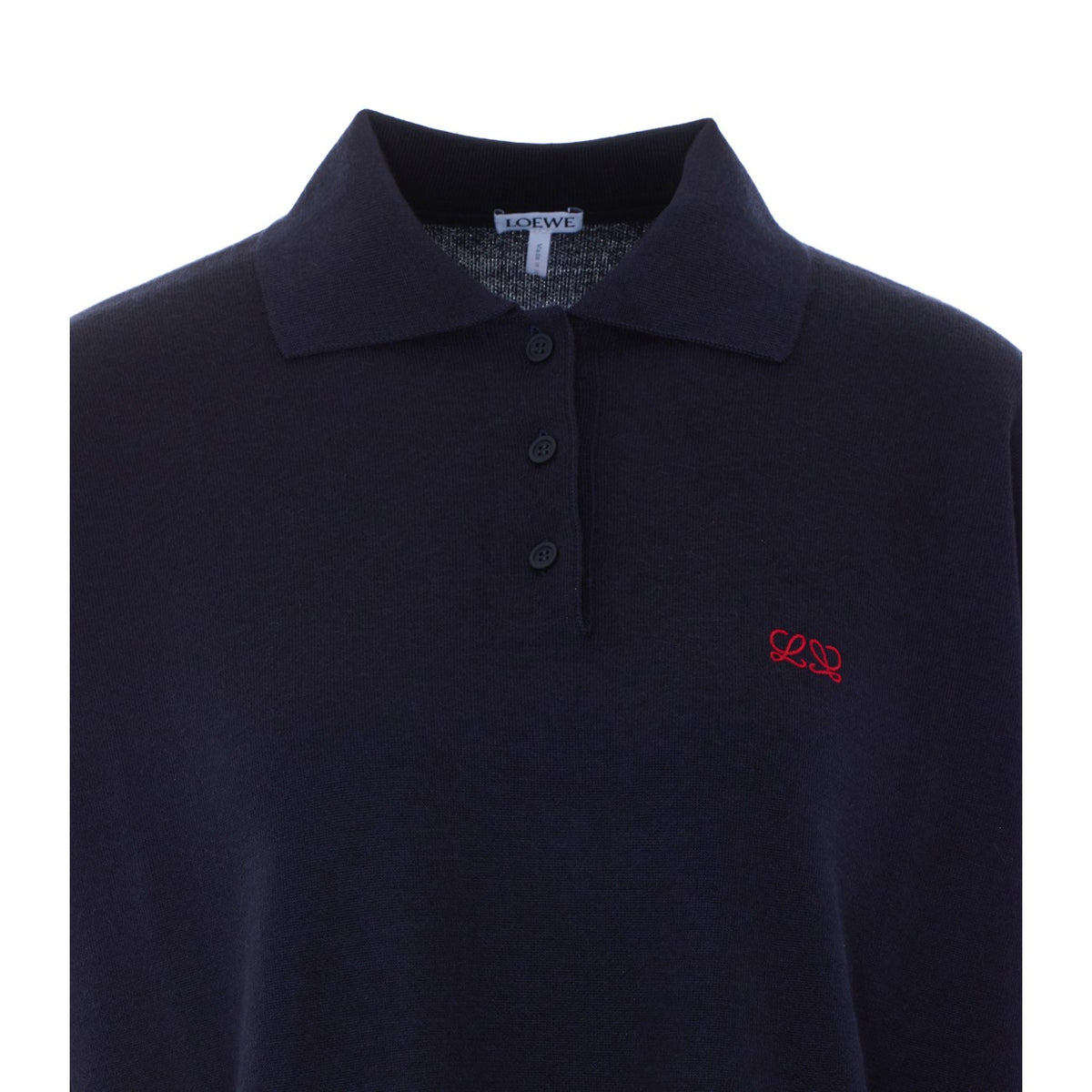 Loewe Women Double L Logo Polo Sweater