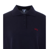 Loewe Women Double L Logo Polo Sweater