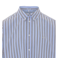 Loewe Loewe Men Double L Logo Striped Shirt