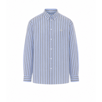 Loewe Loewe Men Double L Logo Striped Shirt