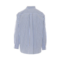 Loewe Loewe Men Double L Logo Striped Shirt