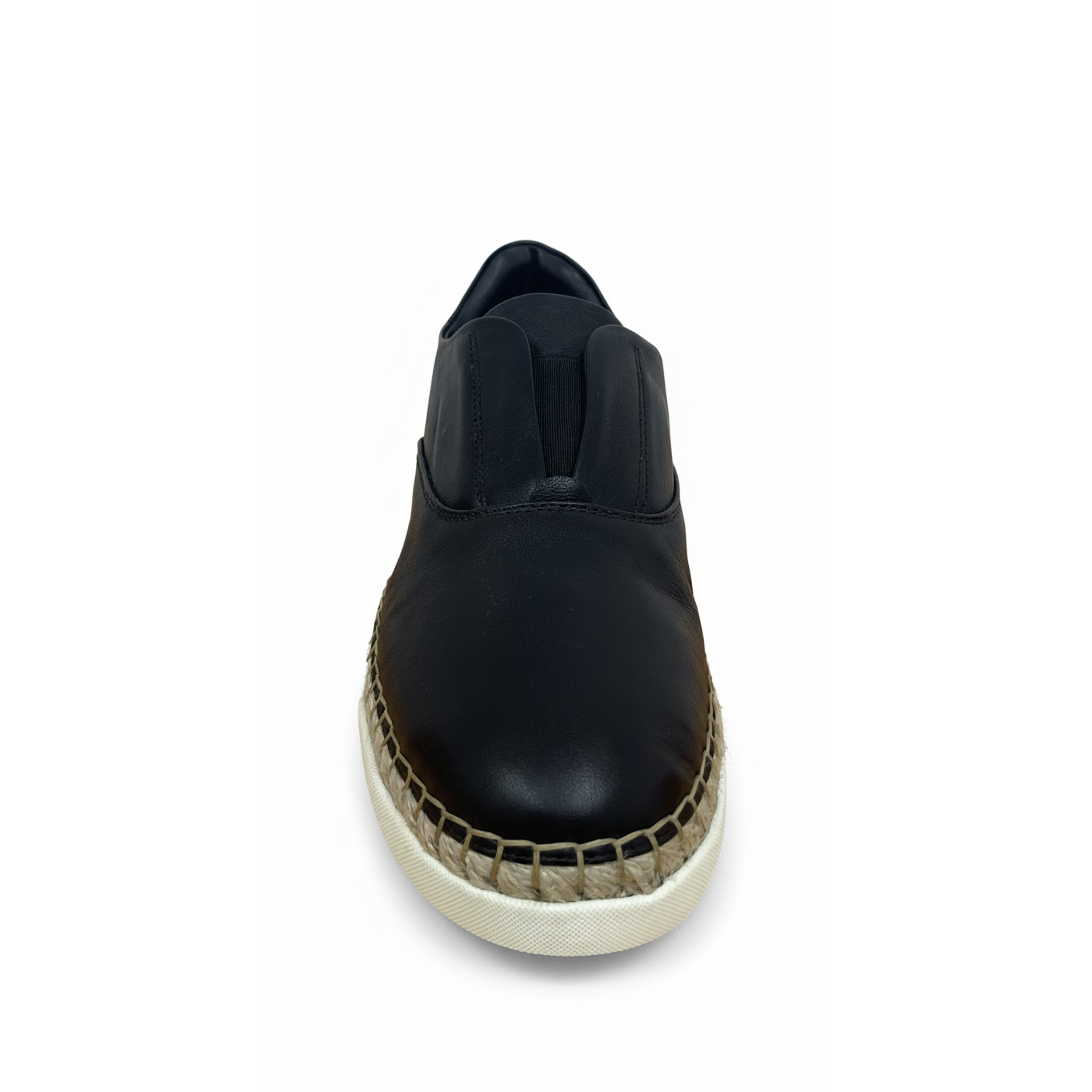 Tods Leather Low-Top Clean-Lined Sneakers Black