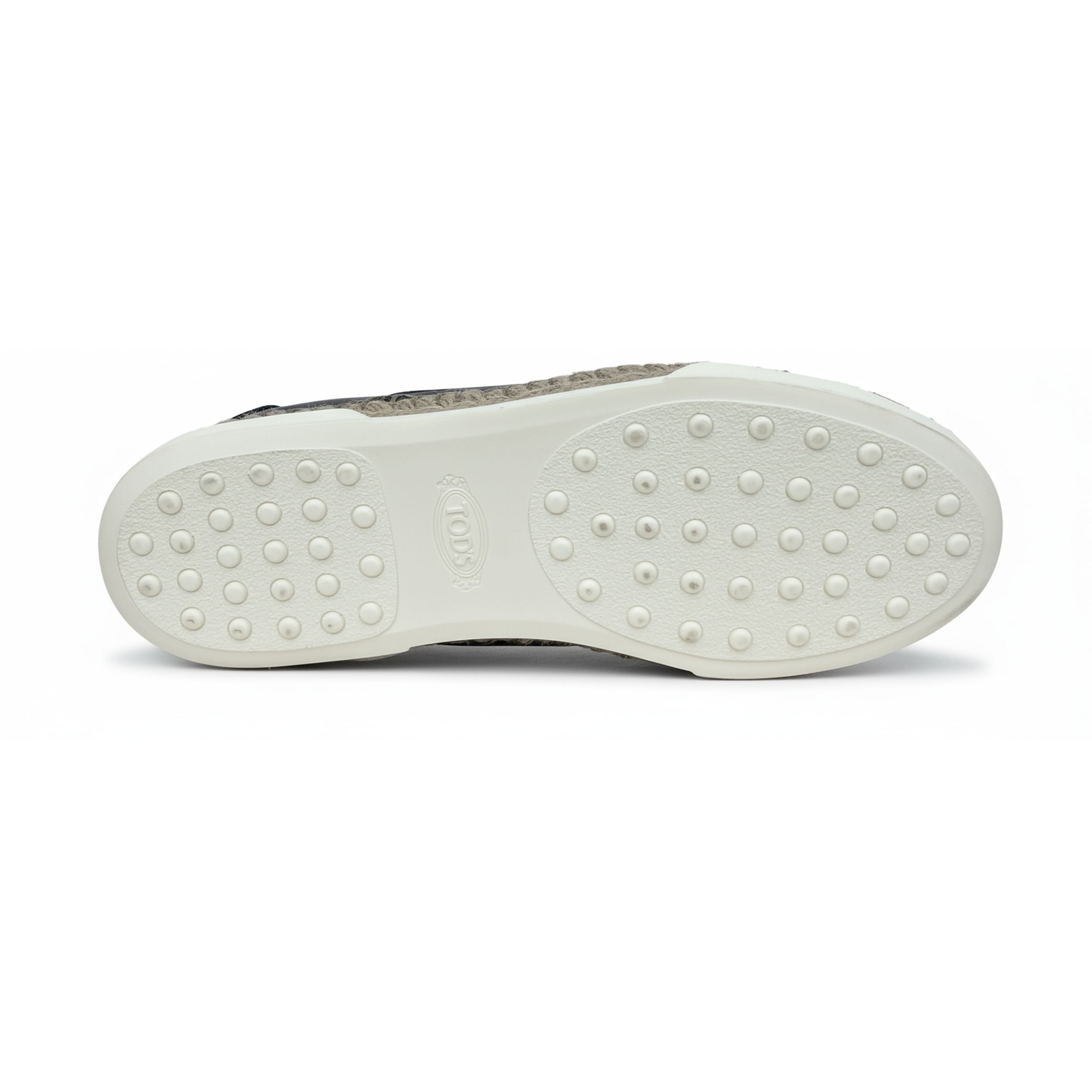 Tods Leather Low-Top Clean-Lined Sneakers Black