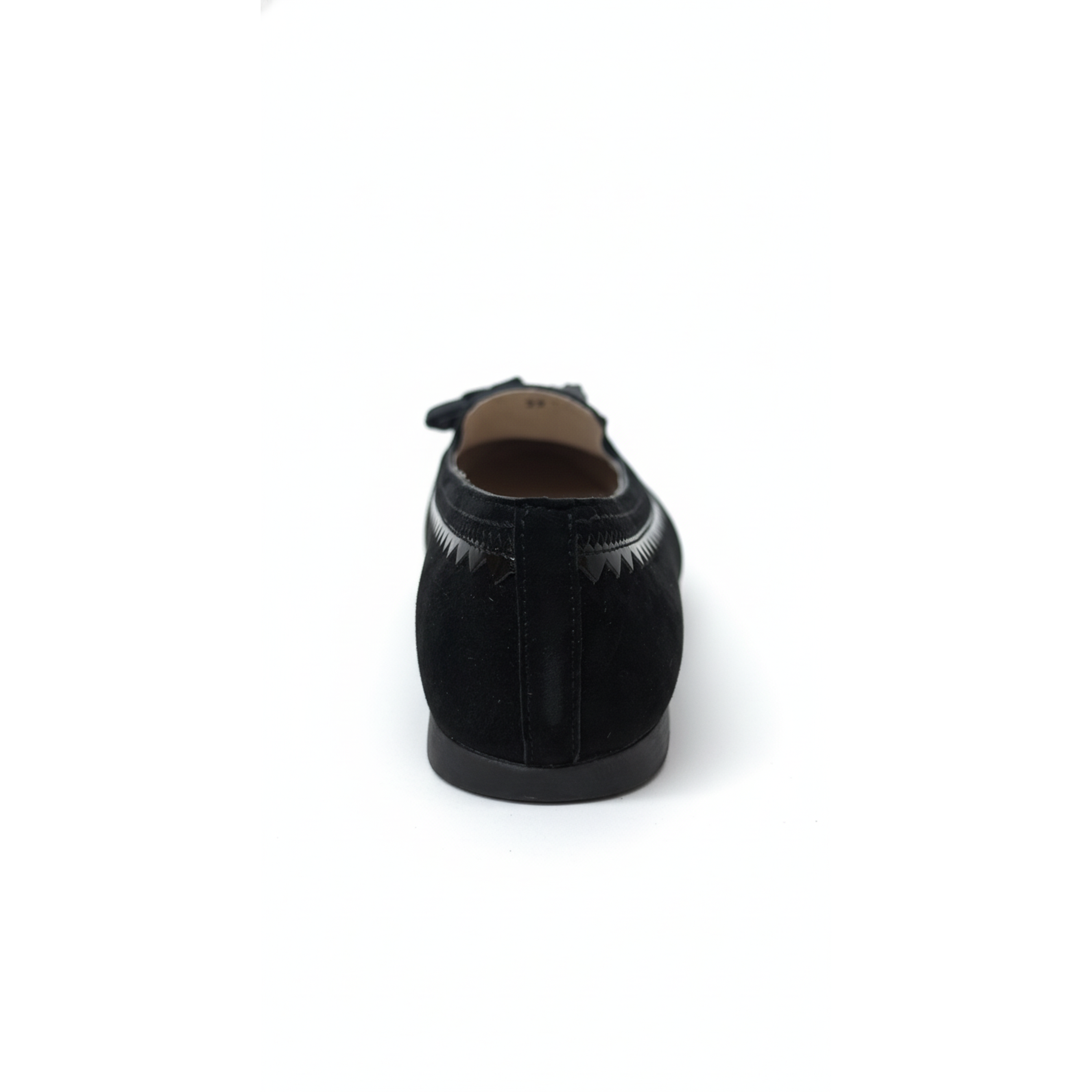 Tods Smooth Leather T-Logo Ballerinas in Black