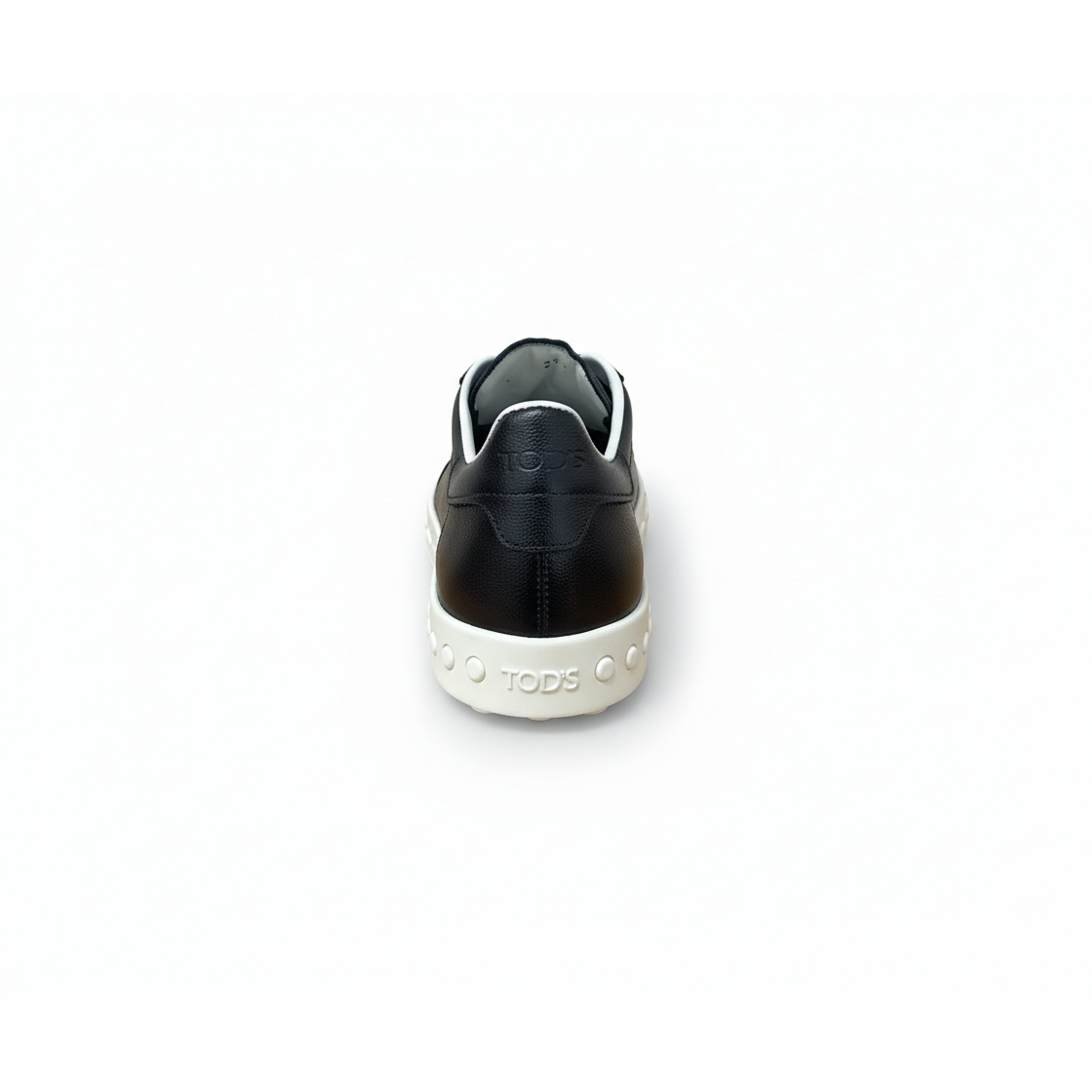 Tods Leather Lace-Up Low-Top Sneakers in Black