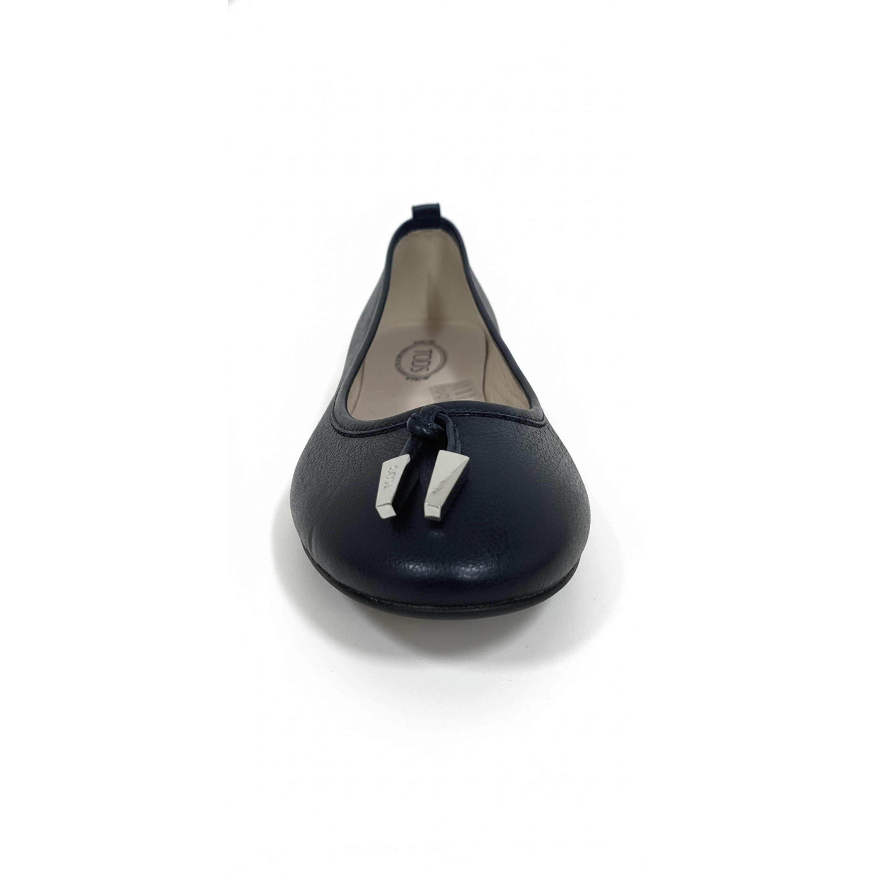Tods Leather Ballerina Flats in Black