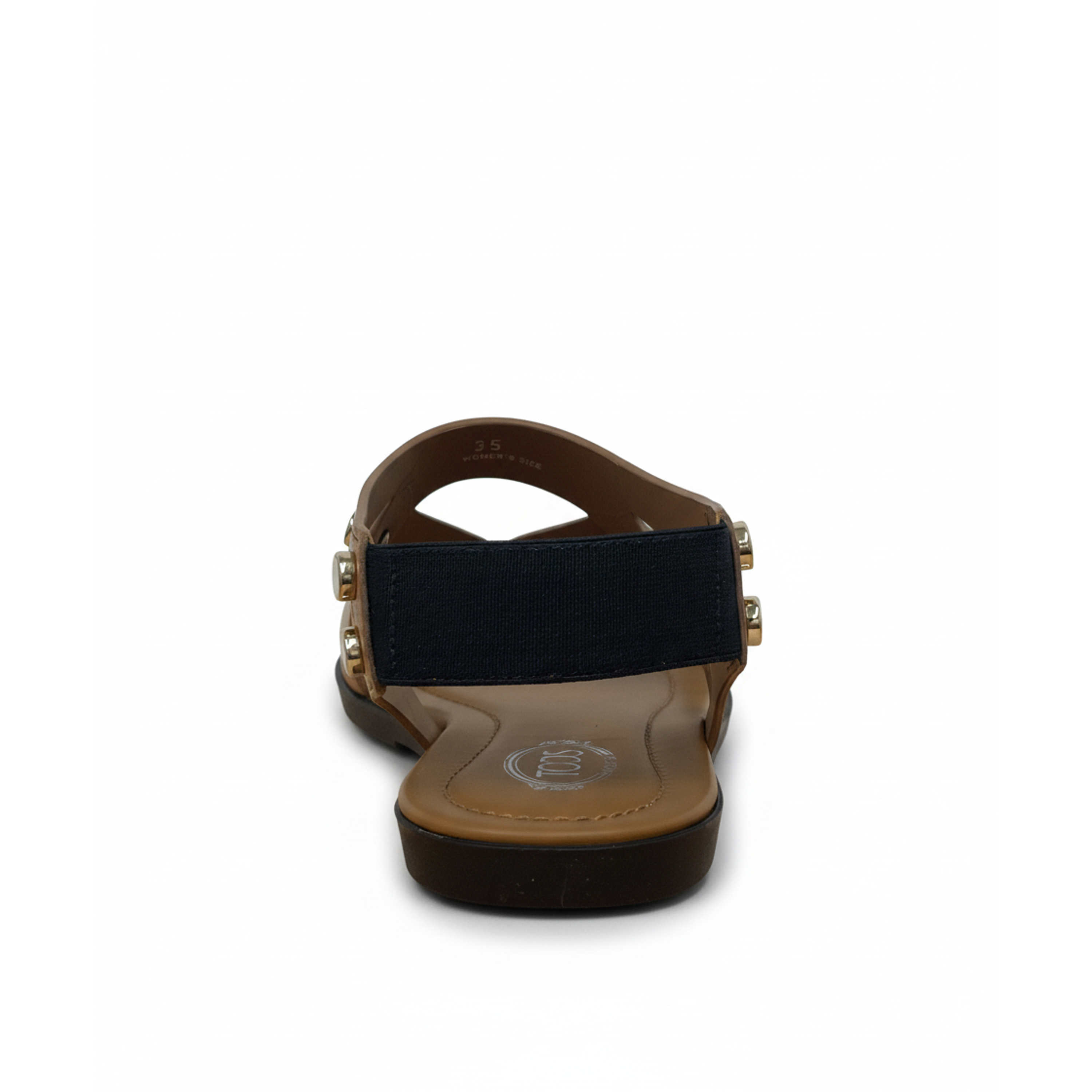 Tods Women's Leather Strappy Sandals in Light Brown