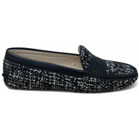 Tods Leather T-Bar Loafers with Gommino Sole