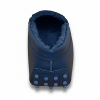 Tods Leather Gommino Driving Loafers in Blue