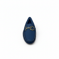 Tods Leather Gommino Driving Loafers in Blue