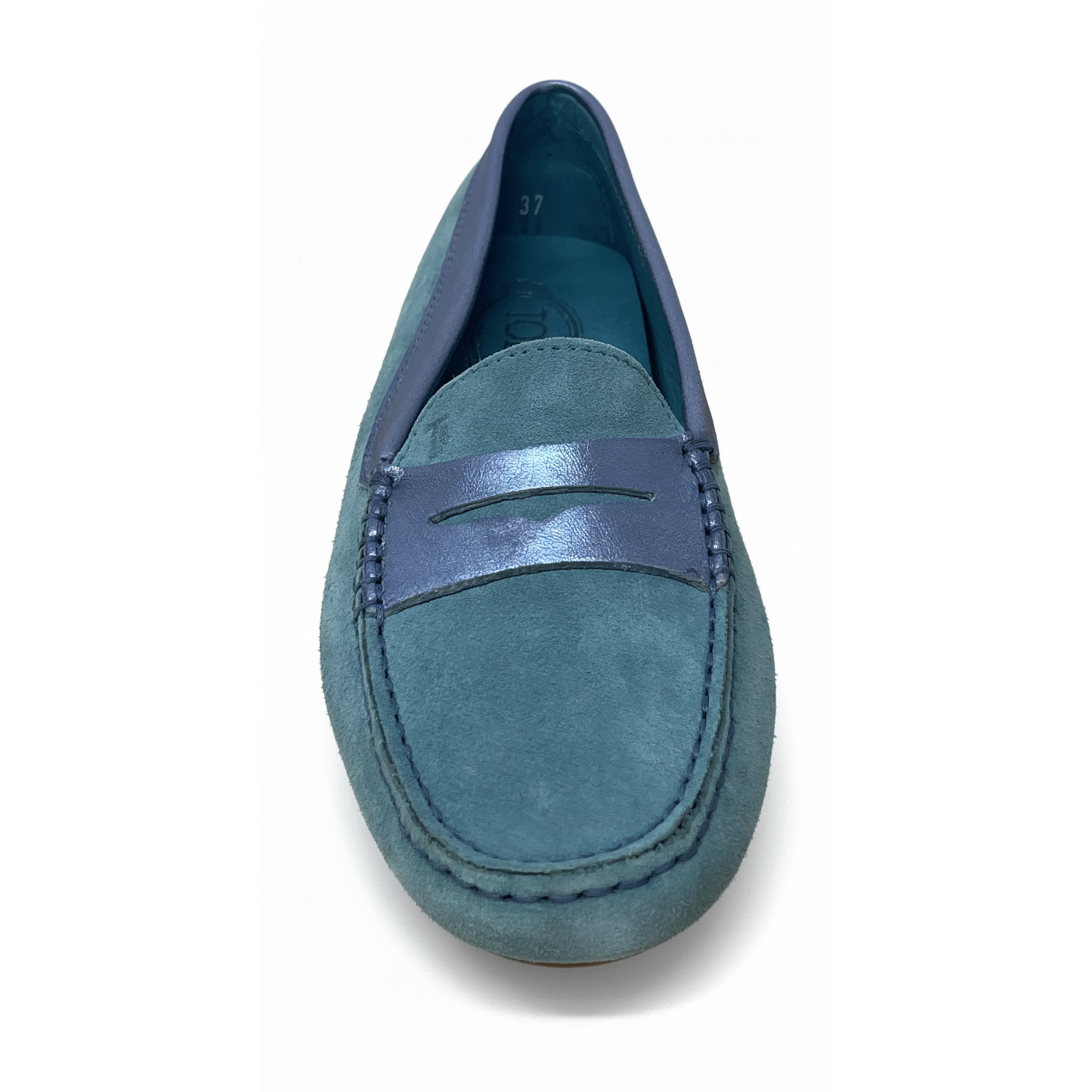 TODS WOMENS LOAFERS IN BLUE