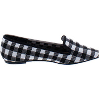 Womens Faux Suede Pointed Toe Loafers
