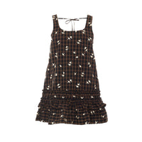 Ganni Women Dress In Printed Check