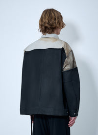 Rick Owens Drkshdw Men Denim Patchwork Jacket