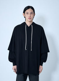 Rick Owens DRKSHDW Rick Owens Drkshdw Men Tommy Hustler Hoodie